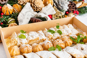 Christmas sweets in the box