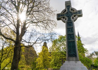 old stone cross in Scotland