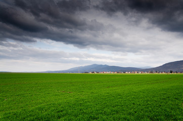 sunset and storm background