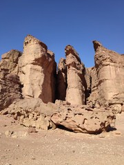 rocks in desert