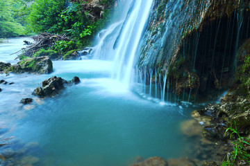 mountain waterfall at vadu crisului
