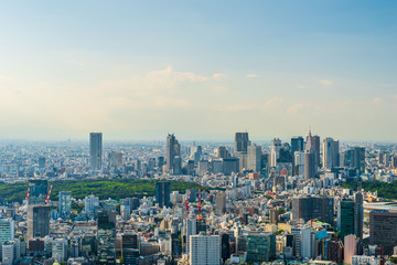 Obraz premium Sceneria Tokio Panoramę miasta Tokio, Japonia.