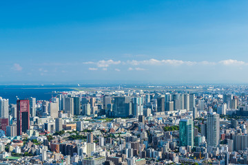 東京の風景 Tokyo city skyline , Japan.
