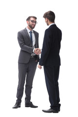 in full growth. business people shaking hands