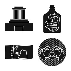 Vector illustration of vietnam and traditional logo. Collection of vietnam and culture stock vector illustration.
