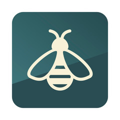 Honey bee vector icon