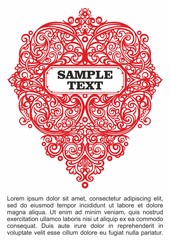 Old Russian pattern for book. Use as tiled pattern, background, wallpaper, textile design, for covers, invitations and other design elements.