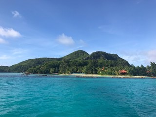 Beautiful Seychelles coastline