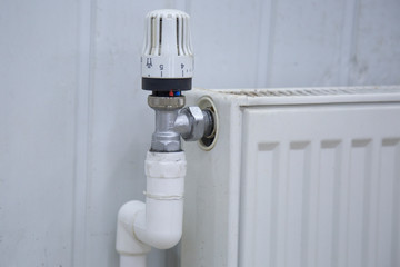 Installation of pipes for steam heating. Polypropylene pipes for heating and water.