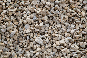 Macadam. Building material. The use of rubble for road construction.