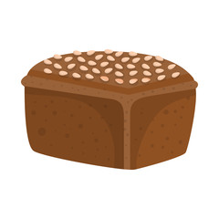 Isolated object of bread and loaf icon. Set of bread and bun stock symbol for web.