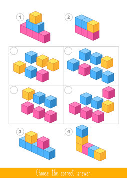 Educational game for kids. Find the correct answer