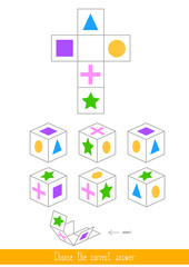 Educational game for kids. Find the correct answer