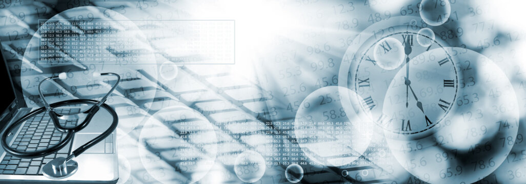 abstract image of dna chain on blurred background