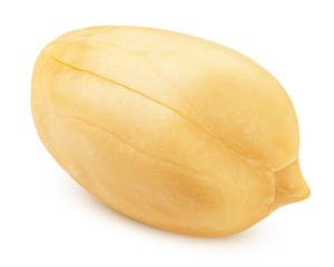 peanut isolated on white background, clipping path, full depth of field