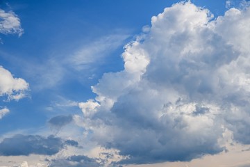 Sky blue day cloudscape nature,  light cloud.