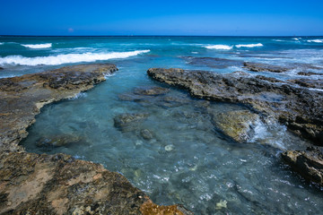 Rocks in the sea, Otranto, Puglia, Italy