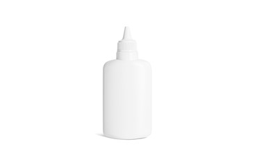 Blank whte glue tube mockup stand isolated