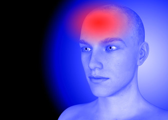 Fototapeta premium Headache - 3D