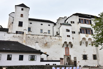 Hohensalzburg fortress, medieval castle on the Festungsberg hill in Salzburg,Austria