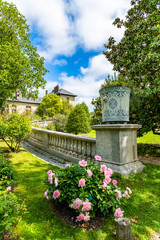 Paris, the Auteuil greenhouses, beautiful public garden in spring 