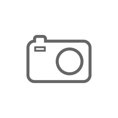Camera icon line photo symbol