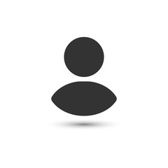 user login or authenticate icon, human person symbol.