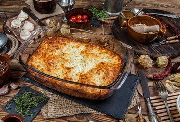 Italian home lasagna