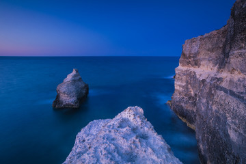 Rocks in the sea, Otranto, Puglia, Italy