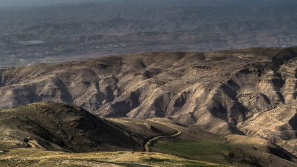 Widok z góry Nebo - Jordania - obrazy, fototapety, plakaty