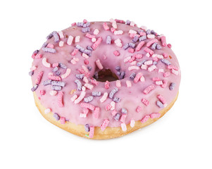 Donut isolated on white background (view from a different perspective in the portfolio)
