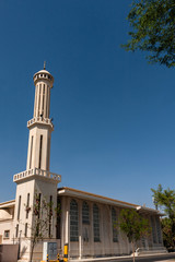 Fototapeta na wymiar Khaled Alfaisal Mosque at the Al Maazer ditrict of Riyadh