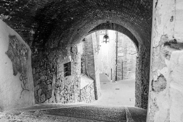 underpass with stairs