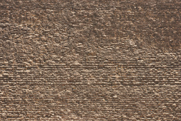 Western side of Pyramid of Khufu or the Pyramid of Cheop, the oldest and largest one  in the Giza pyramid complex