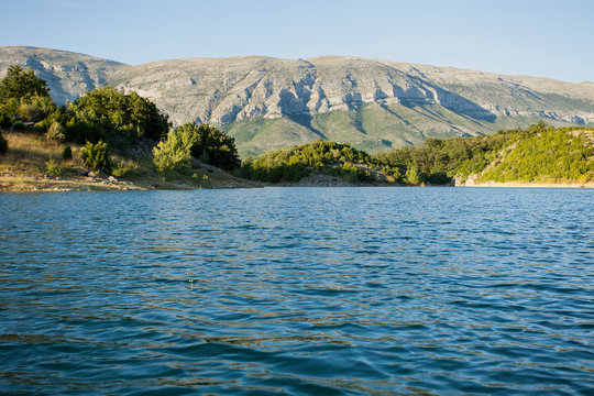 Peruca reservoir  on the Cetina River in Croatia