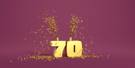 70 years old illustration