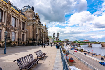 Bruhl's Terrace (Balcony of Europe) in Dresden, Germany