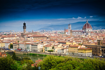 Fototapeta na wymiar Panorama of Firenze / Florence, Italy