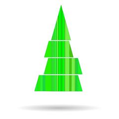 Fototapeta premium Modern abstract image of Christmas tree.