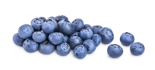 fresh blueberry isolated on white background closeup