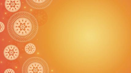 Oriental floral ornament background. Diwali celebration style illustration
