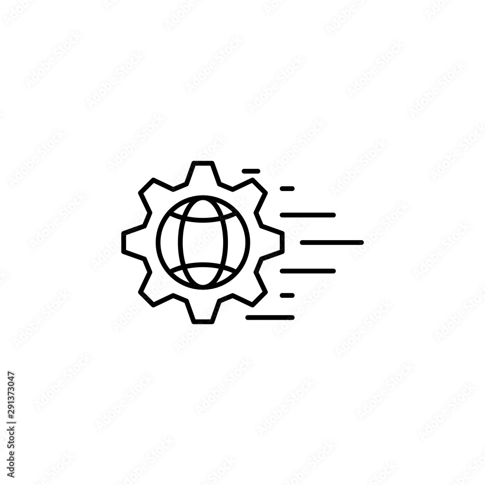 Aufkleber network connection setting global cyber robbery. vector icon. on white backgroun