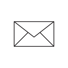 Envelope vector icon, envelope vector illustration