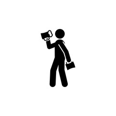 Mugs man beer icon. Element of oktoberfest icon