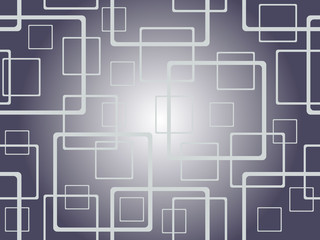  Contours of squares of different sizes on a turquoise background. Square pattern