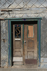 Eingang eines historischen Fachwerkhauses