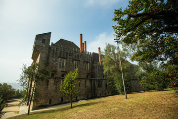 Castelo de Guimaraes (Castle of Guimaraes ) in the northern Portugal.