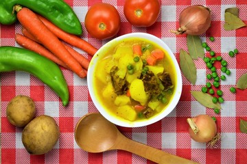 Estofado casero y sus ingredientes saludables