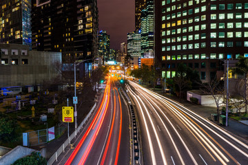 City light trails