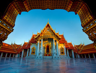 Fototapeta premium marble temple bangkok thailand